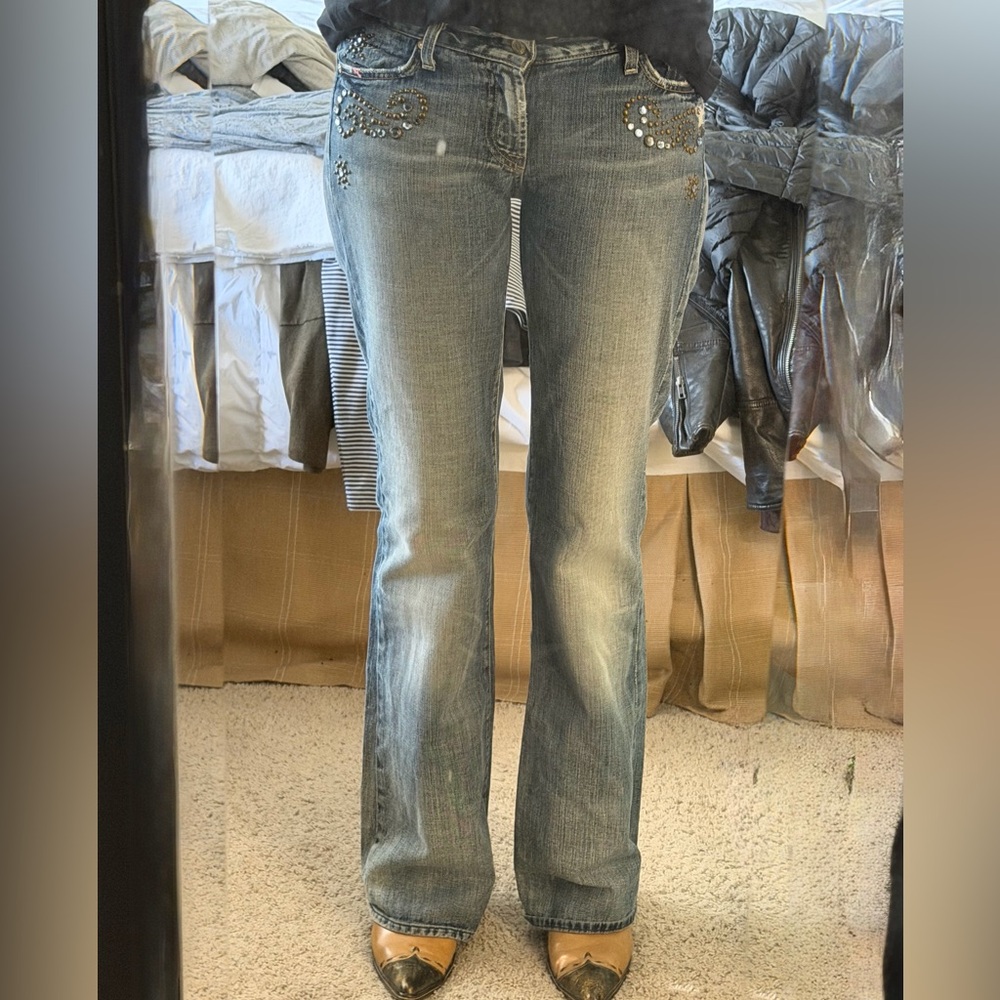 7 for all mankind embellished jeans